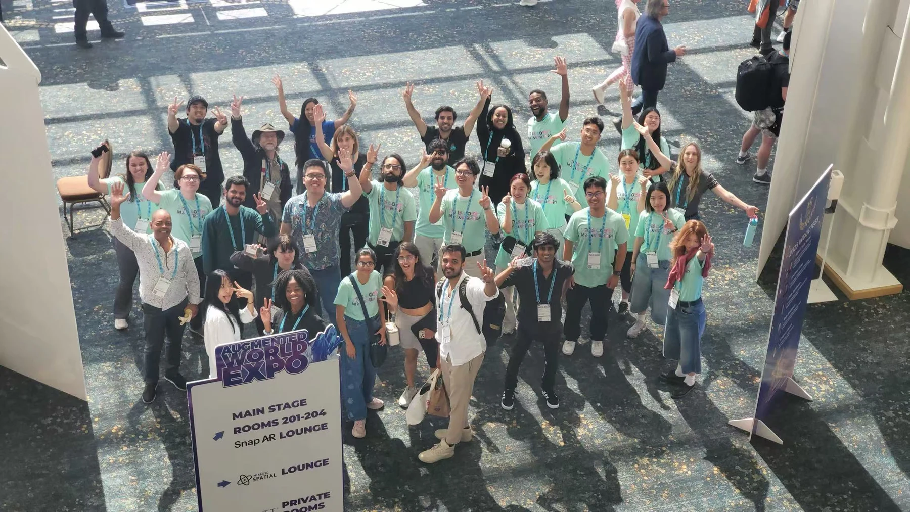 Our Augmented World Expo volunteer team