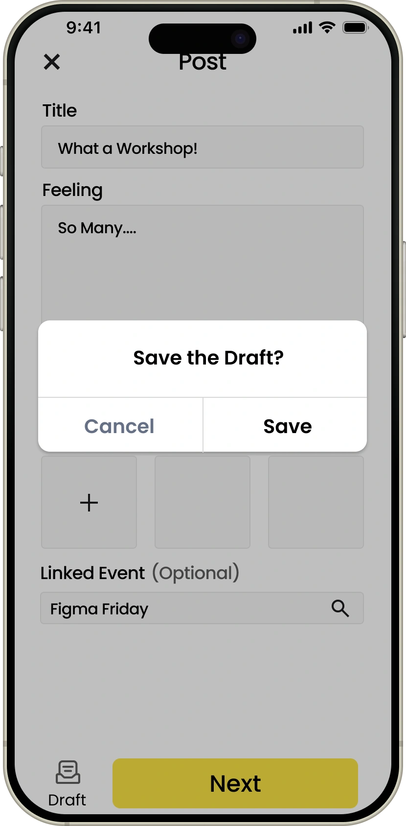 Ciao Save a draft